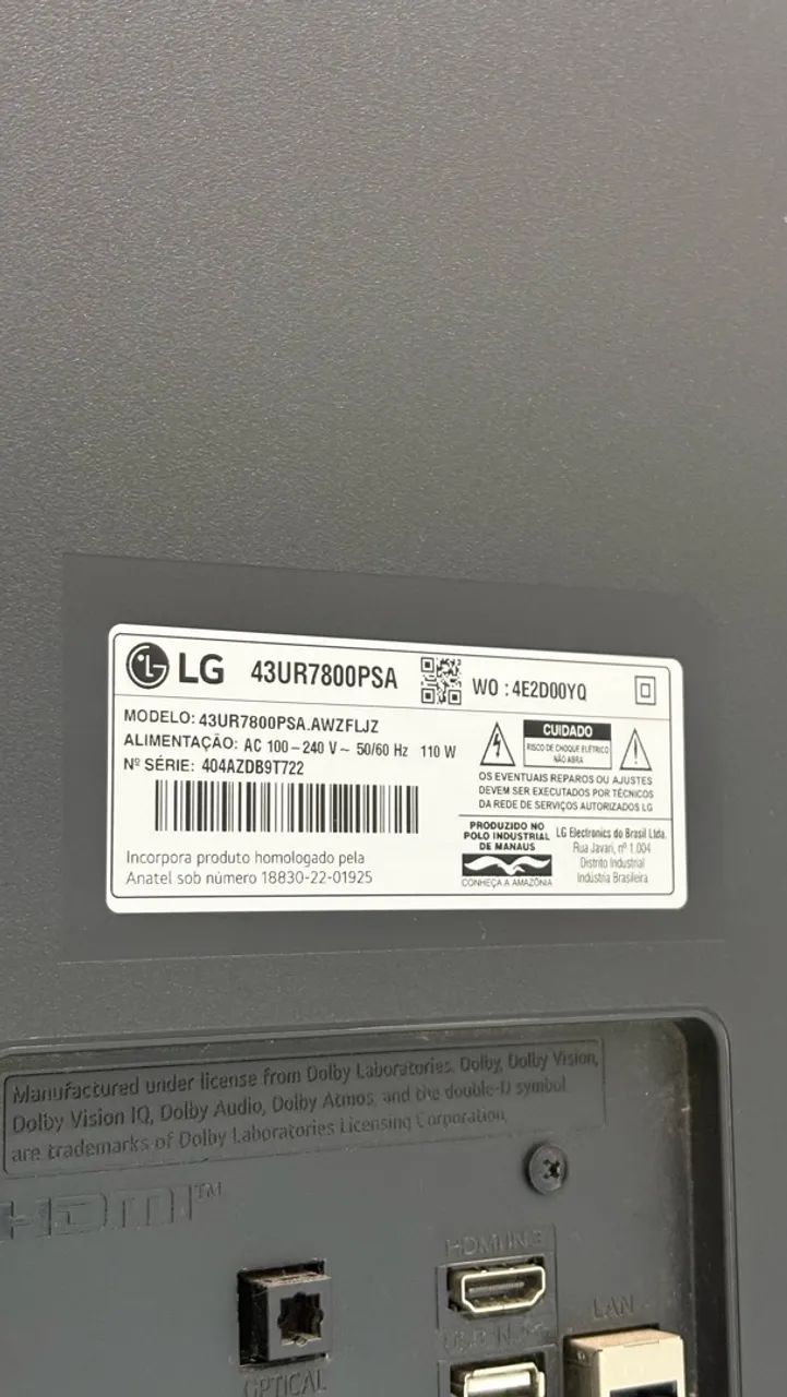 Smart TV LG 4K UHD 43 polegadas nova - Foto 2