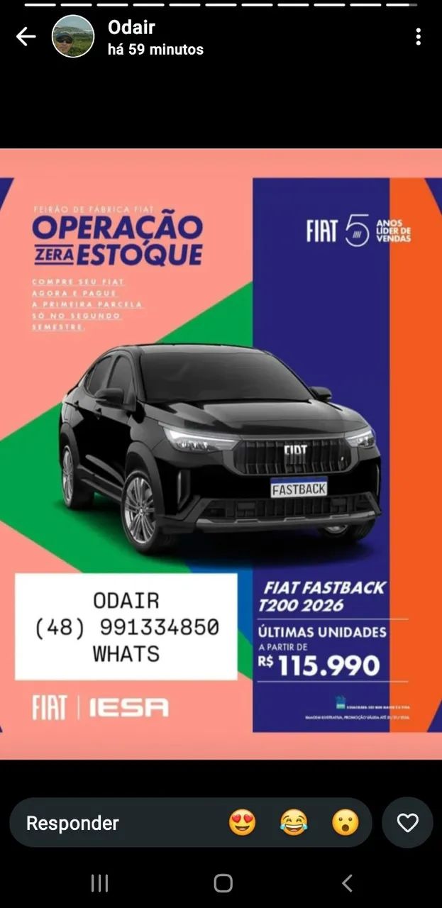 Fiat Fastback 1.0 200 Turbo Flex AUT 2026