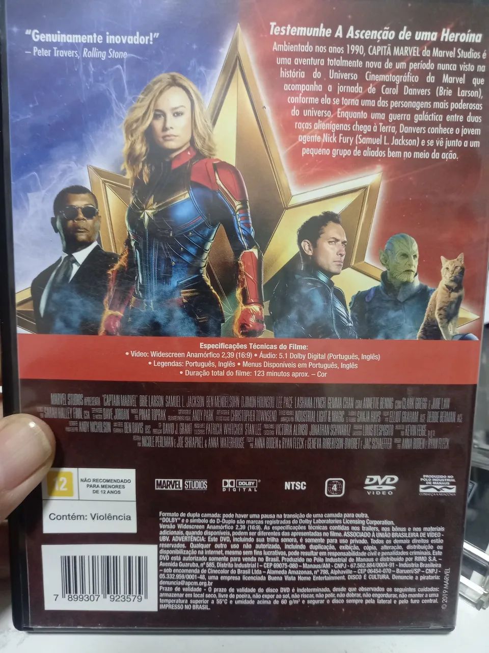 DVD CAPITA MARVEL - DVD, Blu-Ray e Vídeo Cassete - Mirandópolis