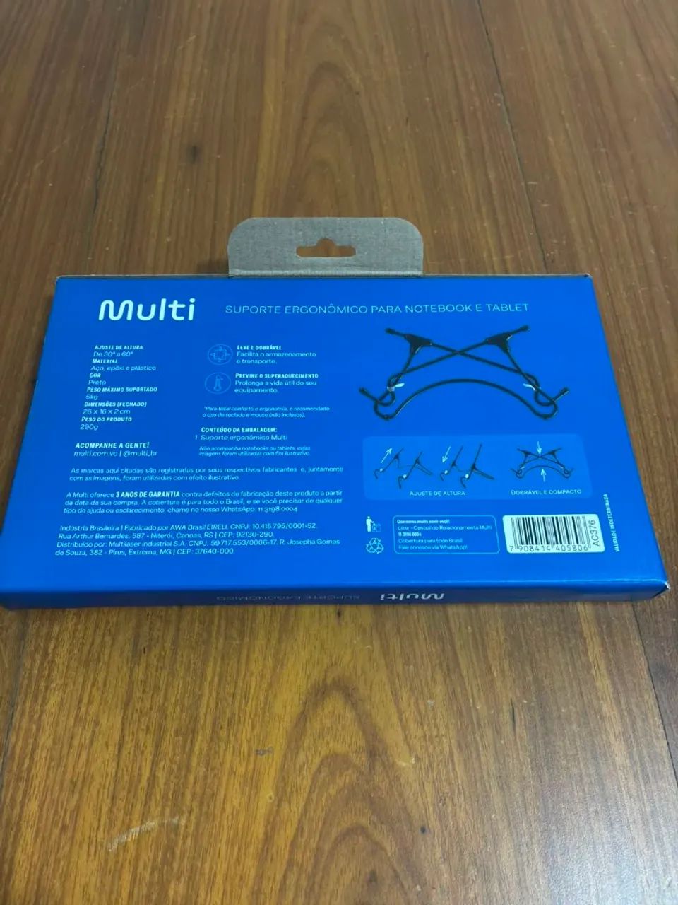 Suporte Ergonômico para Notebook e Tablet Preto - Foto 3
