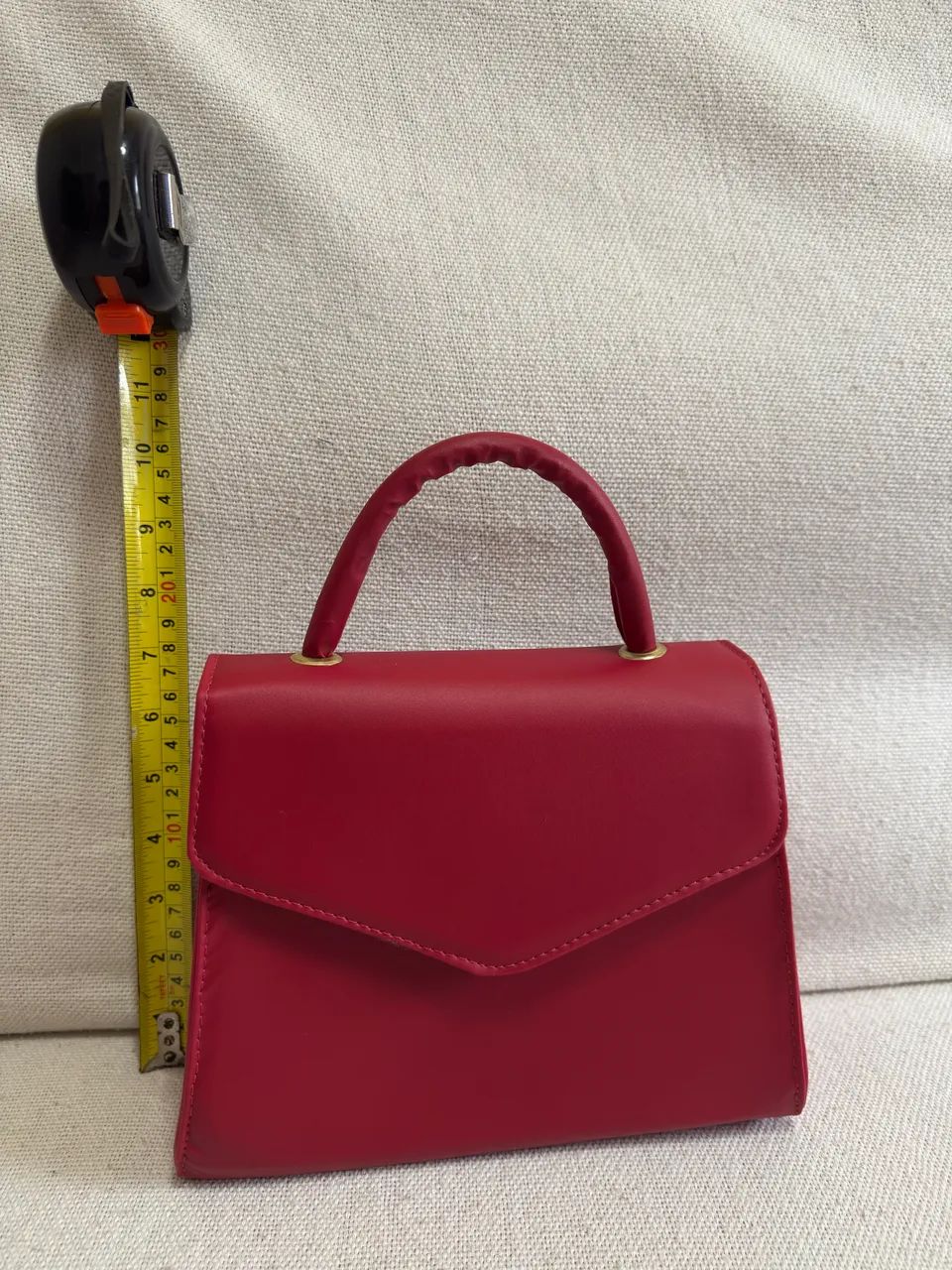 Bolsa vermelha de mão  - Foto 3