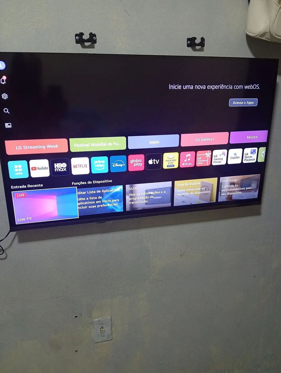 Tv LG 4k 43 polegadas nova 4 dias de uso  - Foto 3