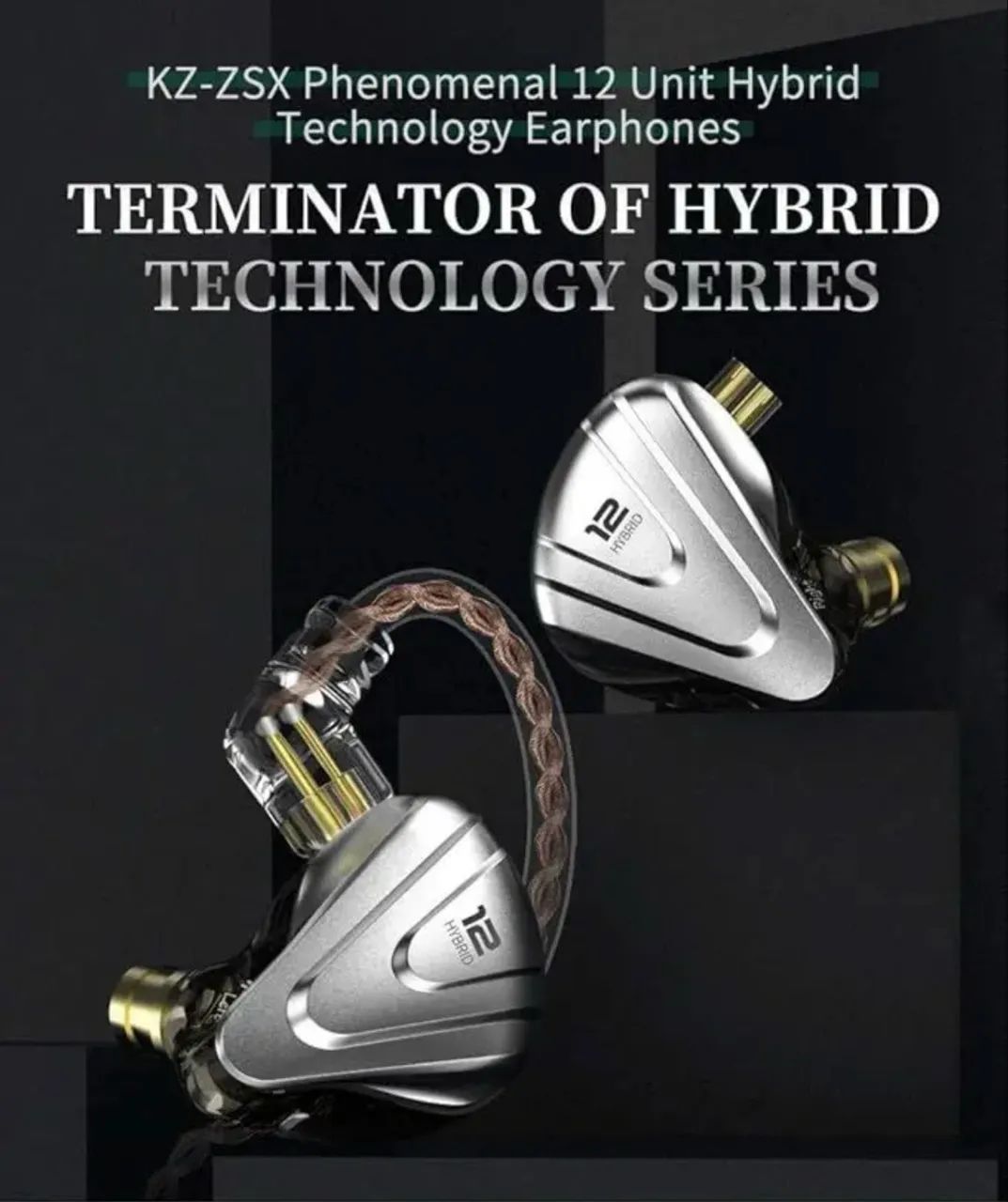 Fone KZ ZSX Terminator 12 Drivers Híbrido - Fones de Ouvido - São