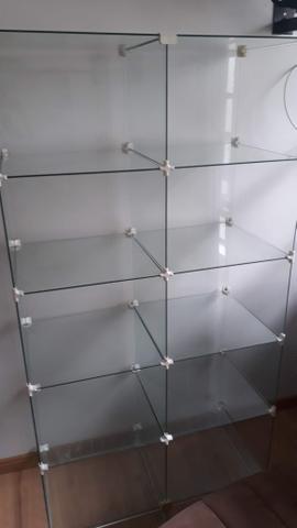 3 vitrines + mesa de vidro - Foto 4