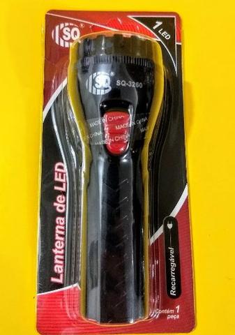 Lanterna Recarregavel 1 Led Mini Pequena Sq 3060 De Mao - Foto 6