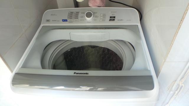 Máquina de lavar panasonic 16kg active foam modelo f16085 pouco uso