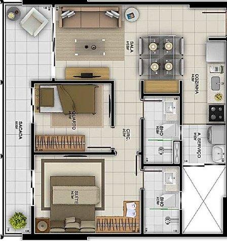 Villa Real, ap de 2 quartos, 60m2, lazer completo, prédio novo, NEGOCIE!!! - Foto 4