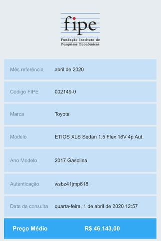 Toyota Etios Sedan 2017 XLS 1.5 AT IPVA 2020 Pg.! Somente Venda!! - Foto 20