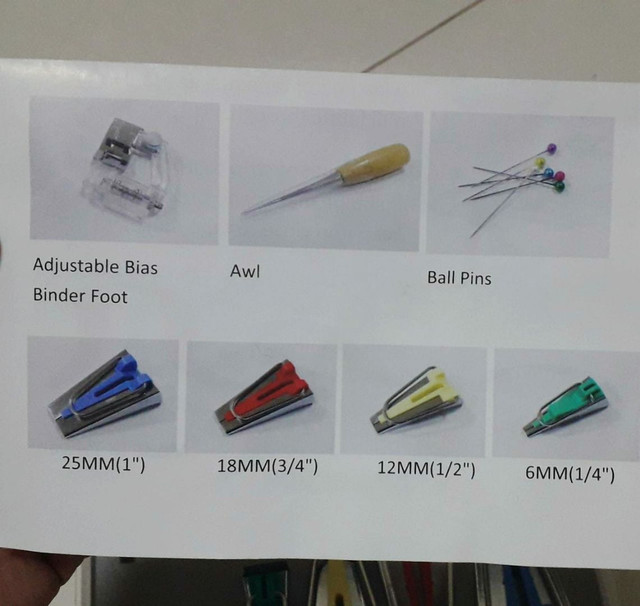 KIT Conjunto Aparelho Calcador de Fazer e Pregar Viés - Foto 3