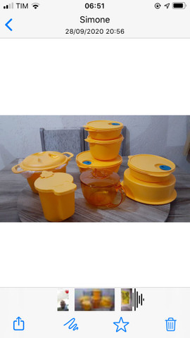Kit com 8 peças Tupperware