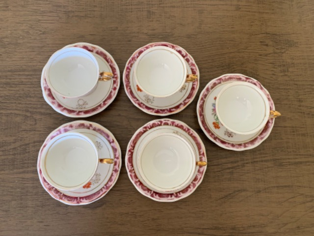 Jogo de xícaras porcelana schmidt antiga - Foto 2