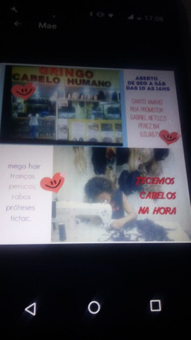 Mega hair e venda de cabelos. Contrata: