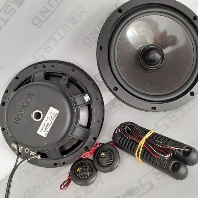 Kit 2 vias. Bravox Black. CS60BK. 6". 65RMS. Garantia. Novo. Instalado. 
