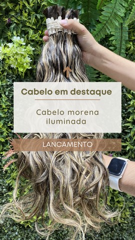 Cabelo humano indiano de 55,65  e 75cm