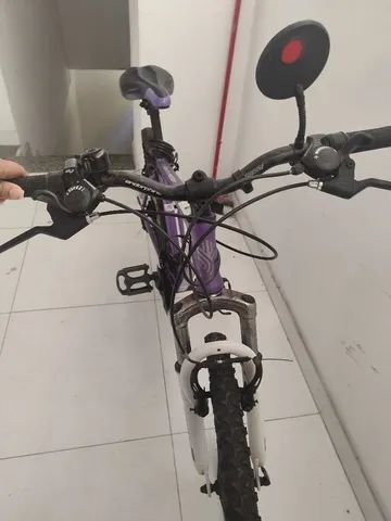 Guidão de moto bike cromado alumínio (dar o grau) + Selim endorphine USADO