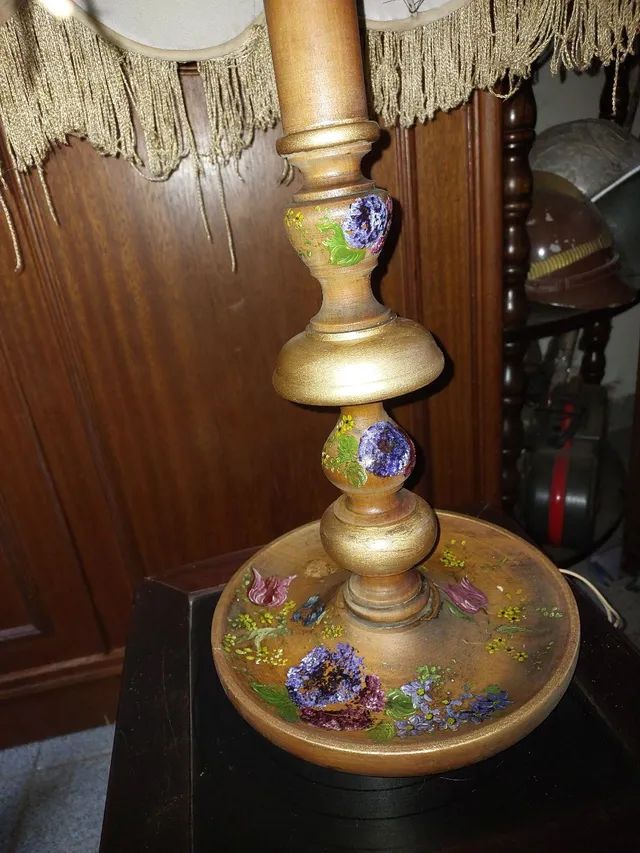 ABAJUR PAR ANTIGO IMPÉRIO EM PERFEITISSSSIMO ESTADO  - Foto 5