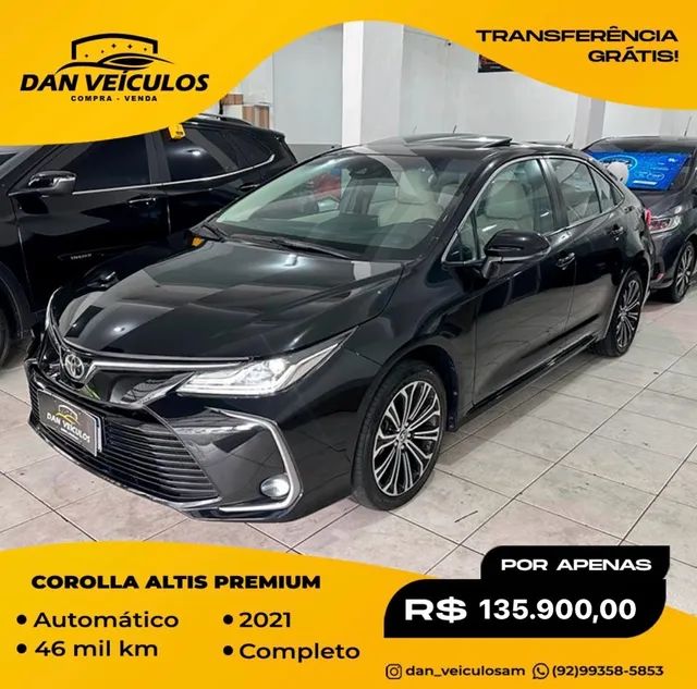 2021 Toyota Corolla 2.0 VVT-IE FLEX XEI DIRECT SHIFT Manaus AM