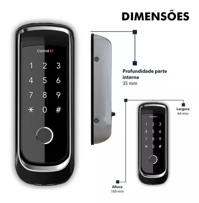Fechadura Digital Biometria e Senha - Foto 3
