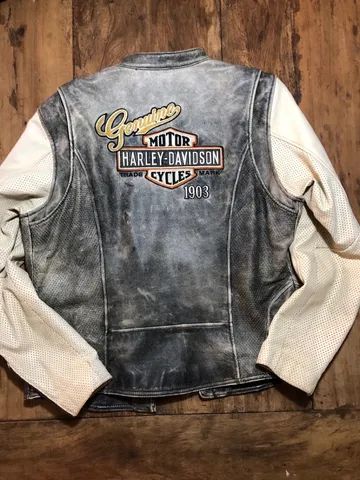 Jaqueta de Couro Original Harley Davidson  - Foto 4