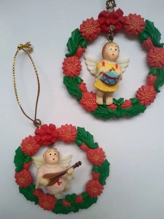Kit Enfeites De Natal Para Árvore - Guirlanda de Anjos  - Foto 3