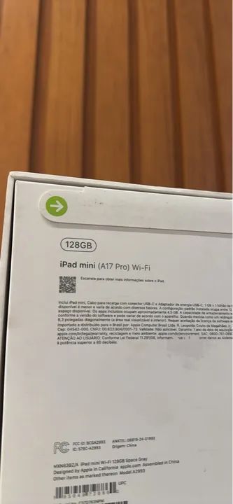 iPad mini A17 Pro2024  (Wi-Fi, de 128 GB) A2993  - Foto 2