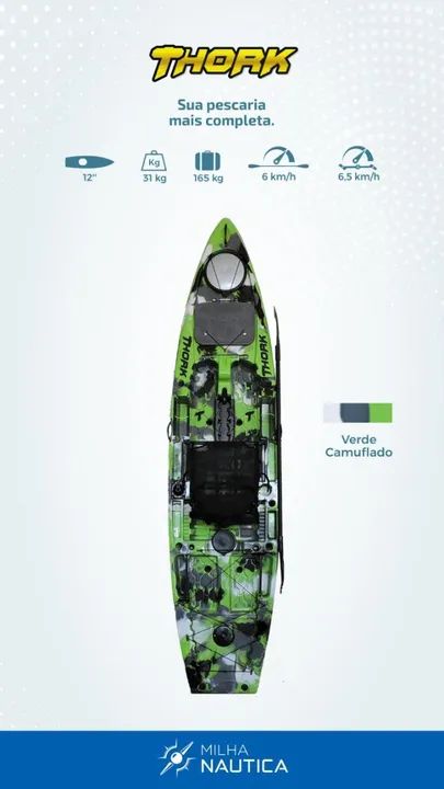 Caiaque Thork, Milha Náutica. Pronta Entrega! - Foto 4