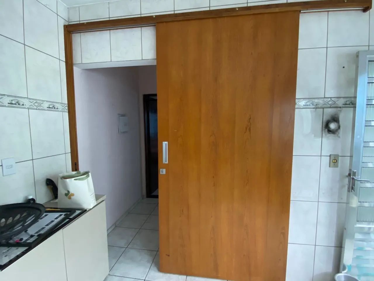 Porta de correr em madeira 