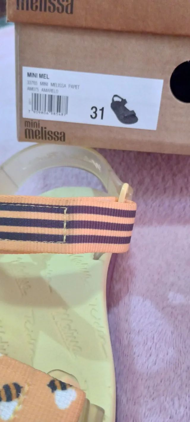 SANDÁLIA INFANTIL PAPETE BUGS ABELINHA MINI MELISSA<br>Nova na caixa número 31 - Foto 5