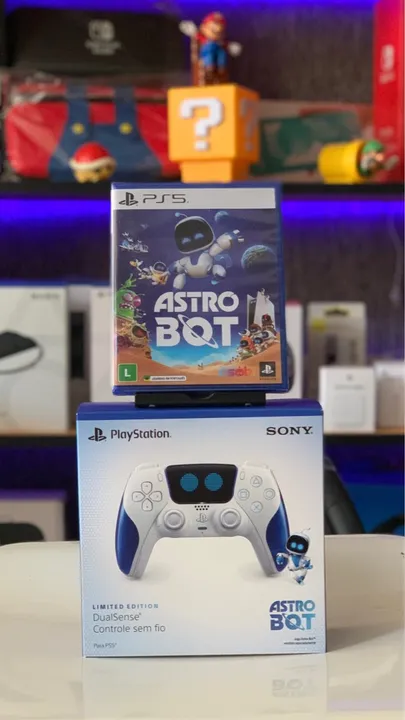 Controle Dualsense Playstation 5 - Edição Limitada - Astro Bot + Game - Novo/Lacrado