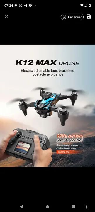 Drone K 12 MAX ,Com tela LCD Nova Versão 64308895508610122