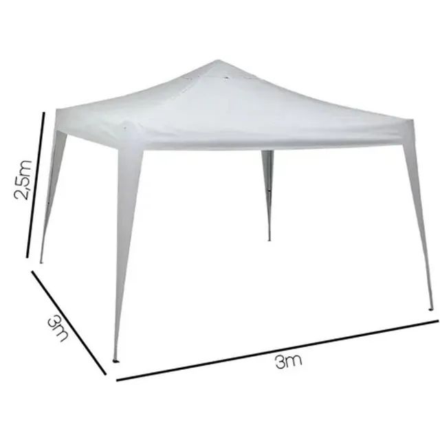 TENDA GAZEBO X-FLEX OXFORD BRANCO 3X3M MOR - Foto 3