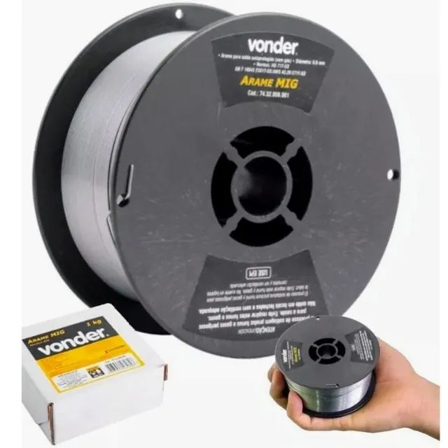 Arame de Solda Mig 1Kg 0.8mm Sem Gás Vonder - Foto 3