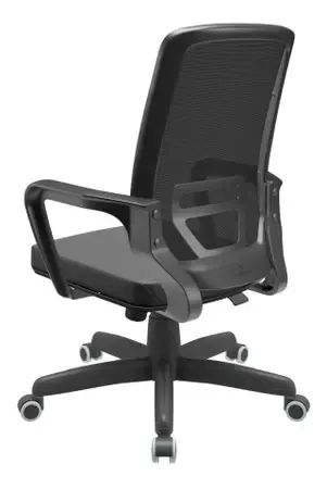 Cadeira Presidente Adrix S/Apoio de cabeça Base Preta c/Relax 
