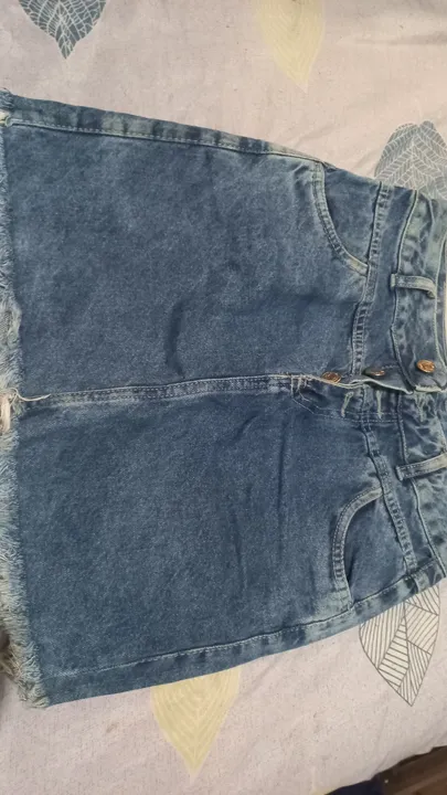 Saia Jeans Azul - Tamanho 16