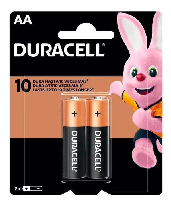 Pilha Alcalina AA Pack Com 2 unidades - Duracell Loja Coimbra Computadores Entrega - Foto 6