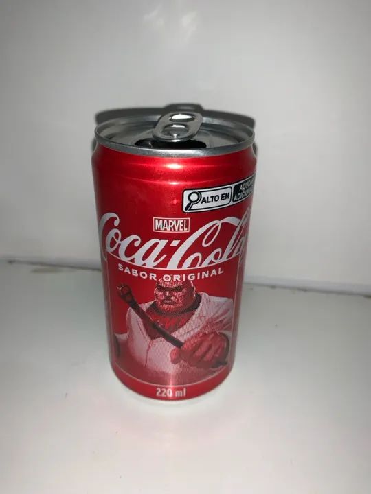 Lata Coca Cola Marvel 2024 Rei do Crime 220ml Vazia Higienizada - Foto 4