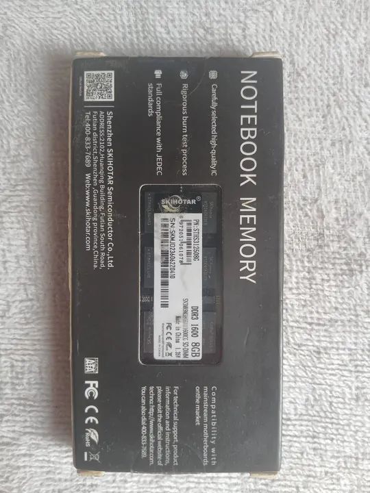 MEMÓRIA DDR3 8 GB FREQUÊNCIA 1600 PRA NOTEBOOK  - Foto 5