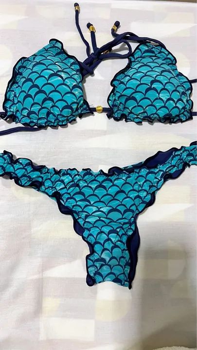 2 Conjuntos de Biquini Azul e Sereia  - Foto 2