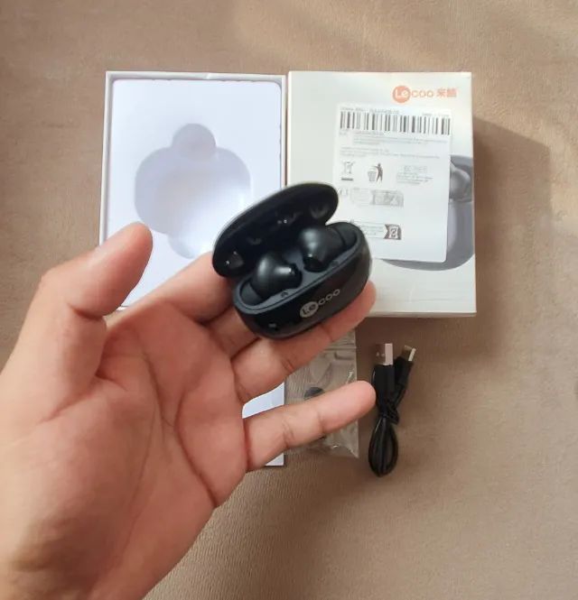 Fone Lenovo Lecoo a prova d'água + Brinde