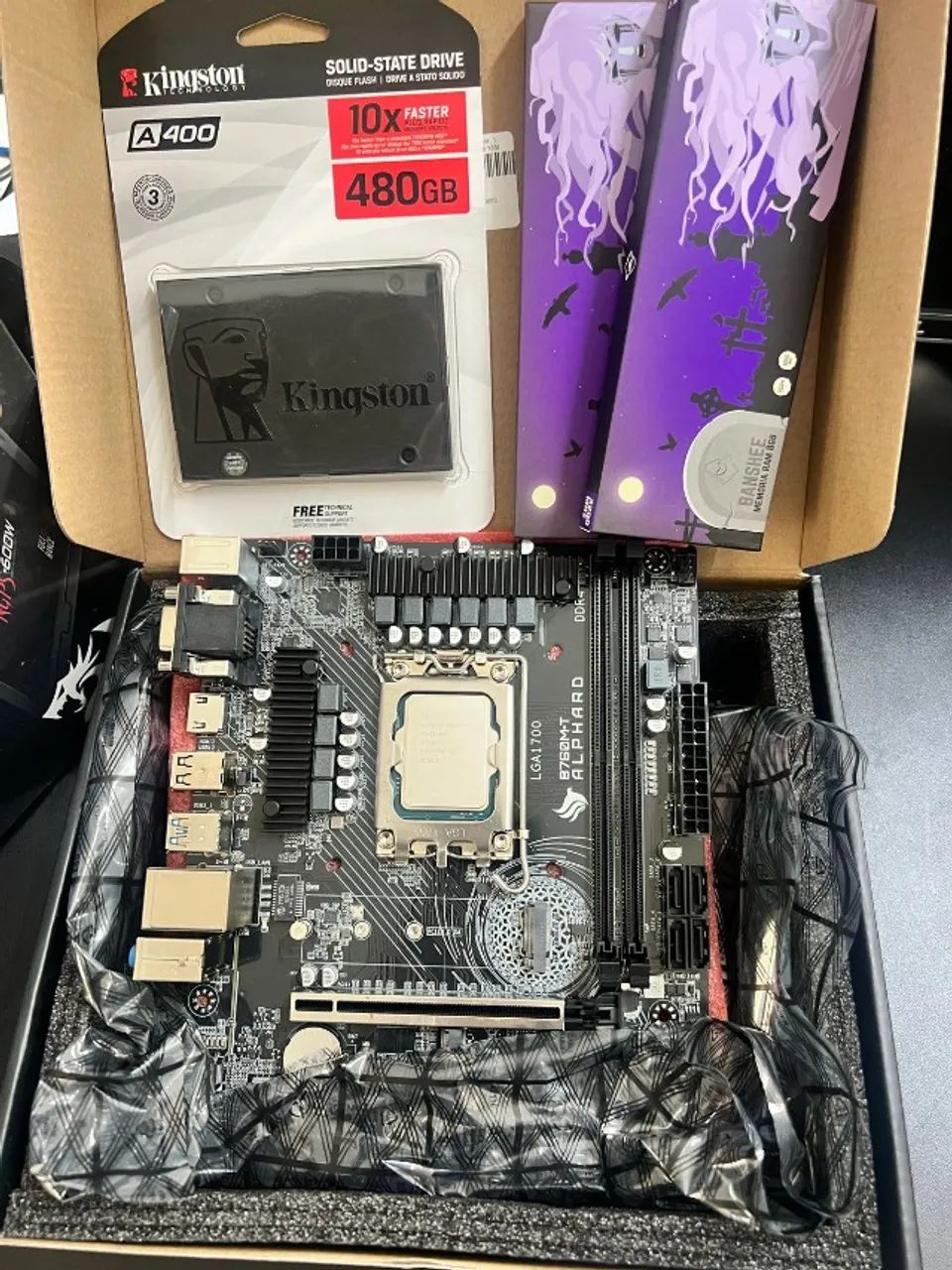 Kit Upgrade I5 12400F - 16GB - Fonte 600w RedDragon - Foto 2