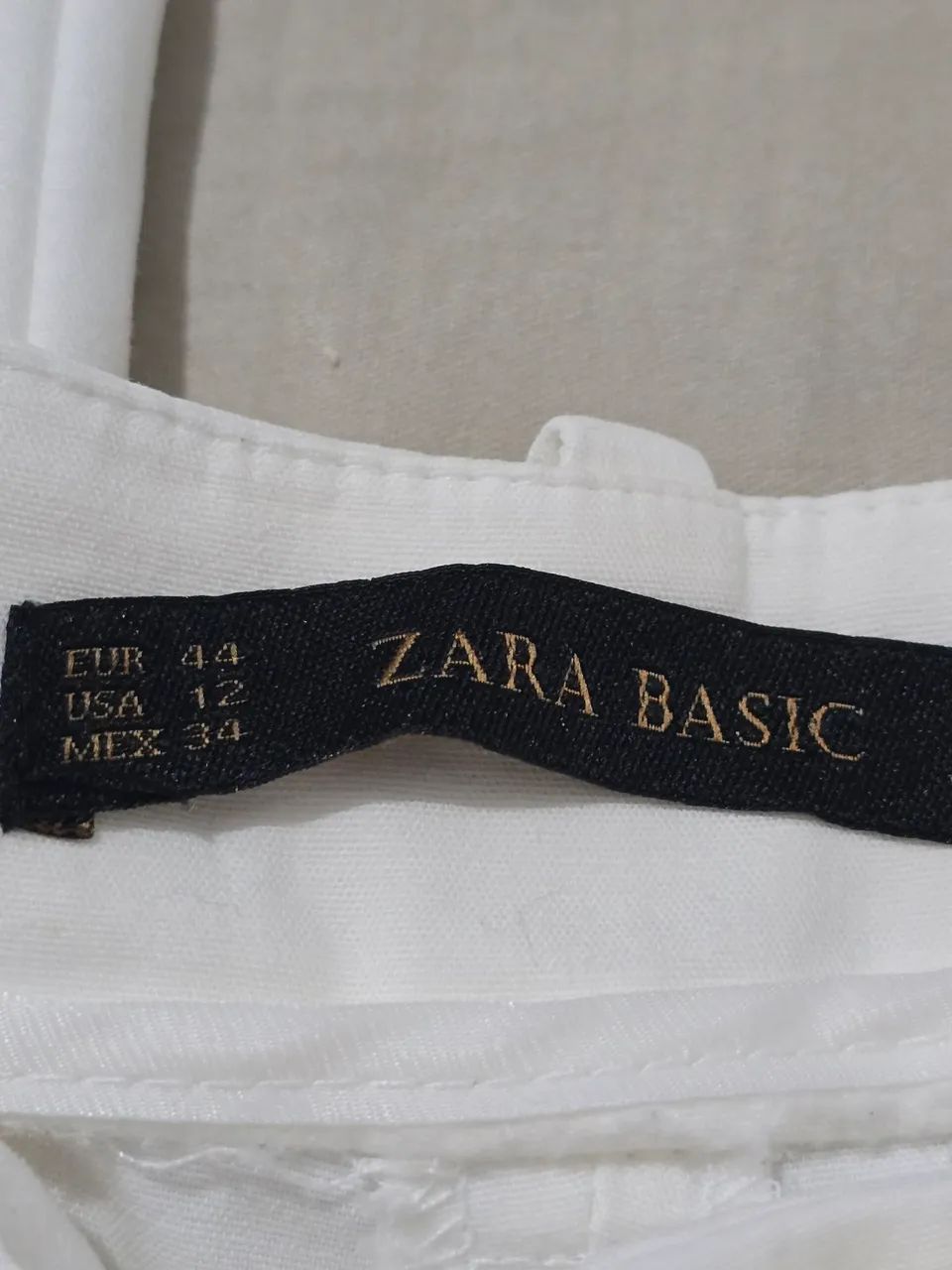 Zara Basics Calça Social Feminina Branca- USADO  - Foto 5