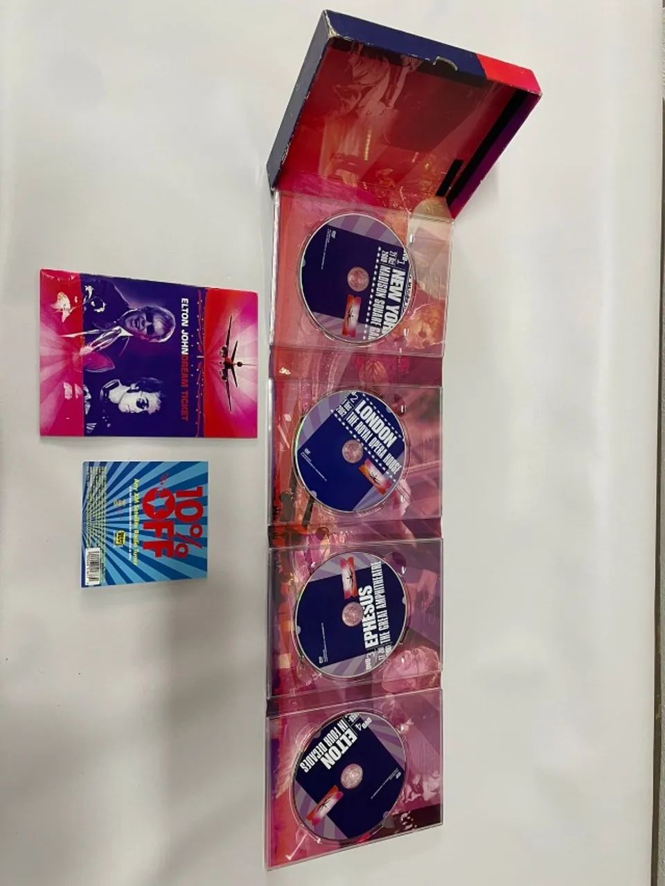 Dvd Elton John Dream Ticket (box Set 4 Dvds) Raridade Edição - Foto 4