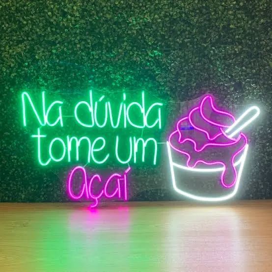 Neon Led Açaí para açaíteria Diversos Modelos
