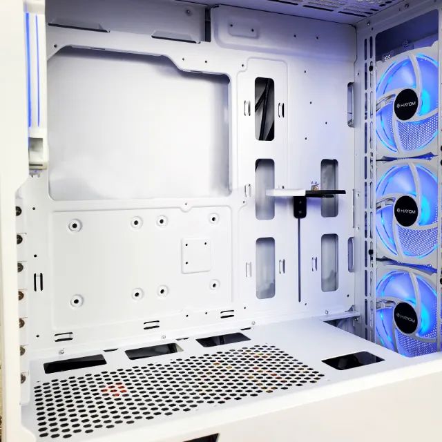 Gabinete Gamer Aquario GB1791 Branco | Com 4 Fans RGB | Novo Com Garantia | Entrega Rápida - Foto 4