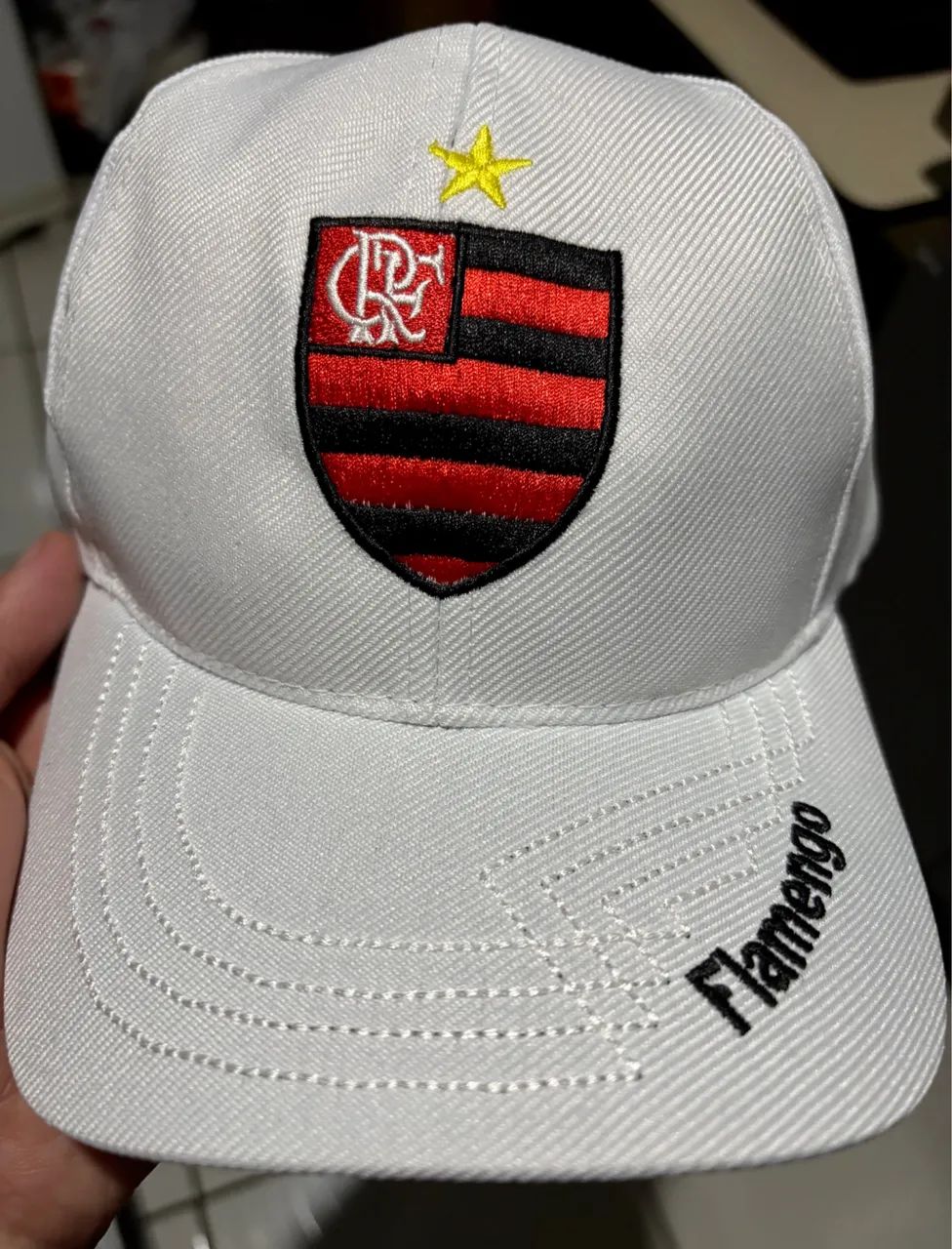 Boné do Flamengo (Branco)