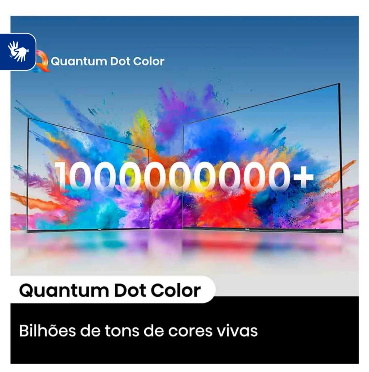 TV QLED 4K 55 Polegadas - Smart Google TV - Foto 4