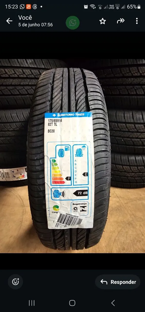 Pneu Sumitomo 175/65R14 BC20 nacional