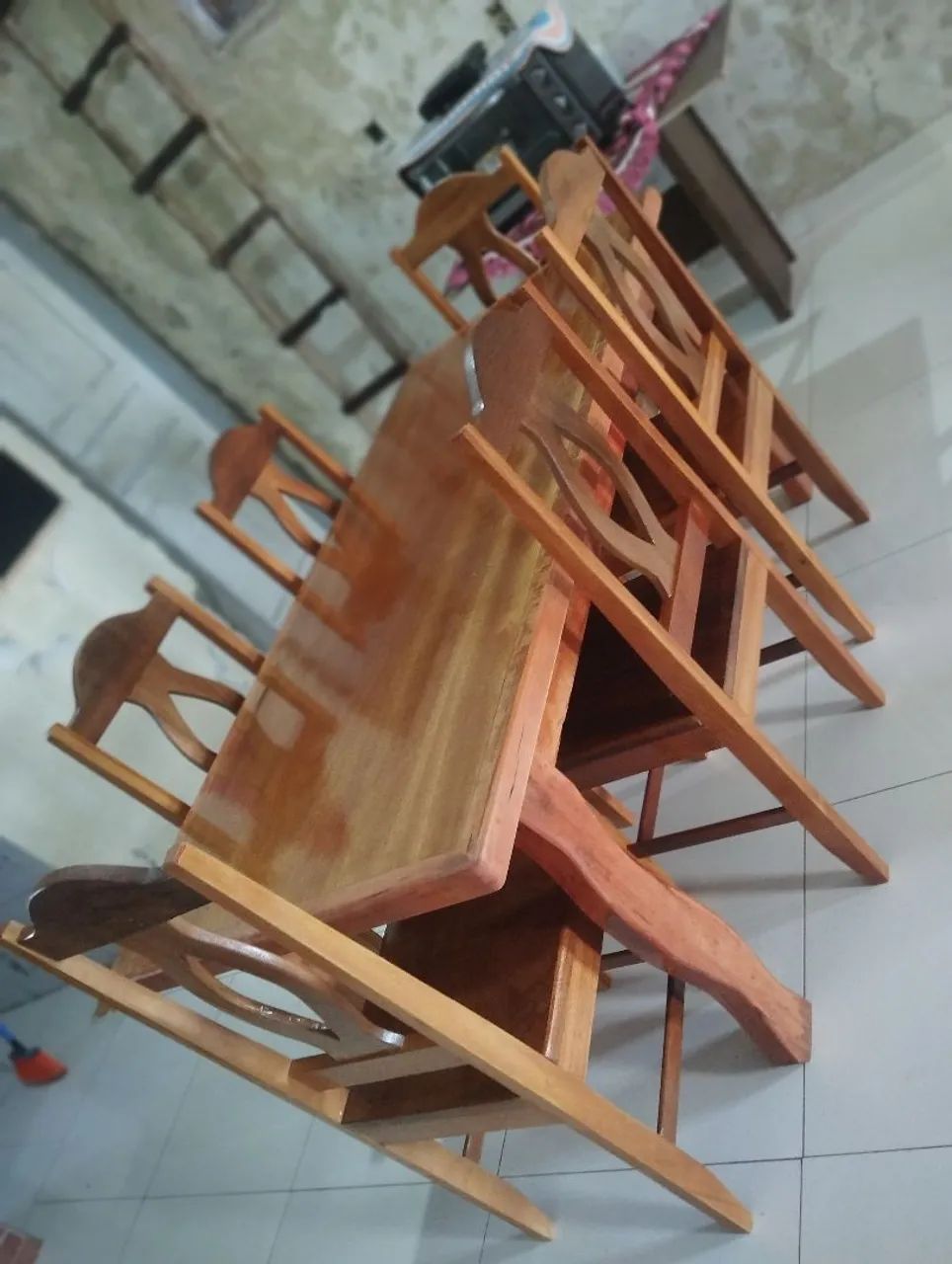 Mesa de Jantar de Madeira Maciça - Foto 3