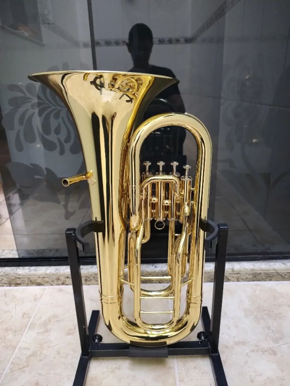 Euphonium Bombardino Harmonics HEU-1140L Sib 4 Pistos- Novo - Aceito trocas - Parcelo 18x - Foto 5