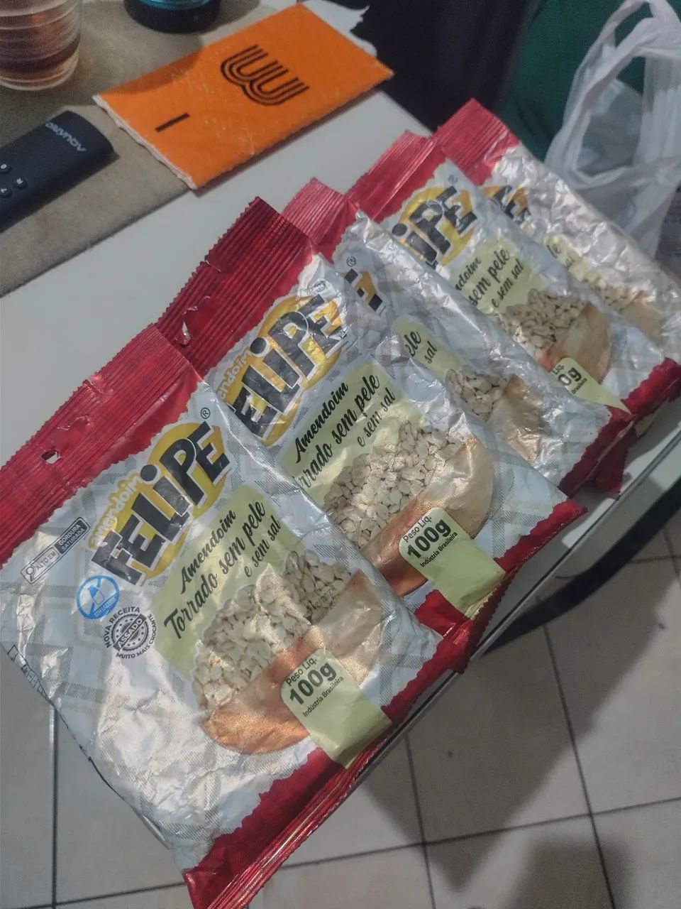 Amendoim Torrado Sem Pele E Sem Sal - Felipa - 100g